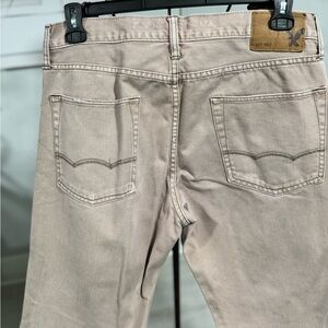 Men American Eagle slim straight fit beige denim size 34x32 jeans